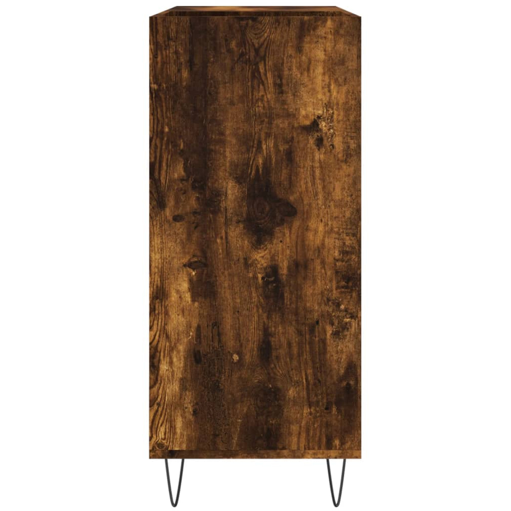 vidaXL 3 Shelf Smoked Oak Record Cabinet Image 5