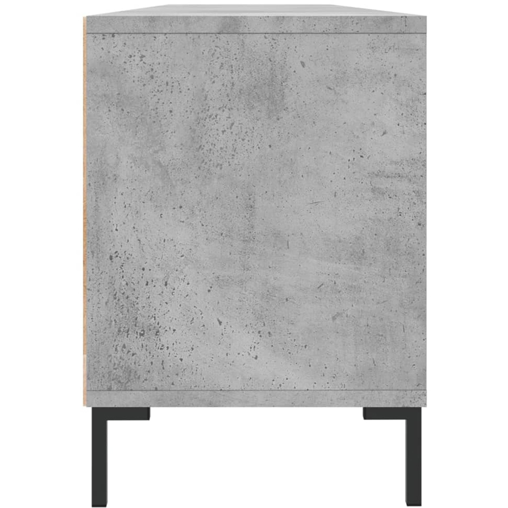 vidaXL 3 Drawer 3 Shelf Concrete Grey TV Cabinet Image 7