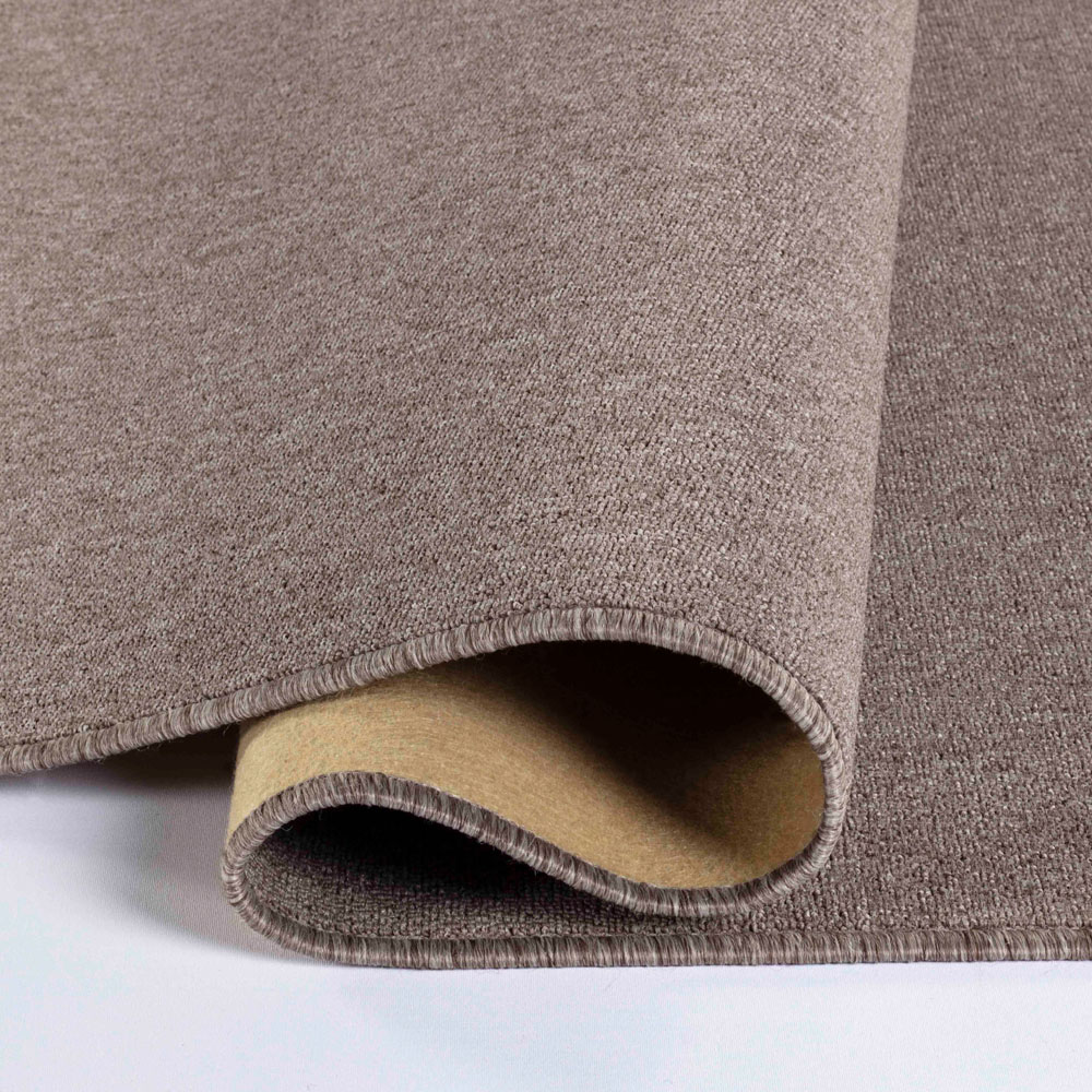 Desire Rugs Simple Dark Beige Low Pile Felt Backing Tufted Rug 220 x 60cm Image 4