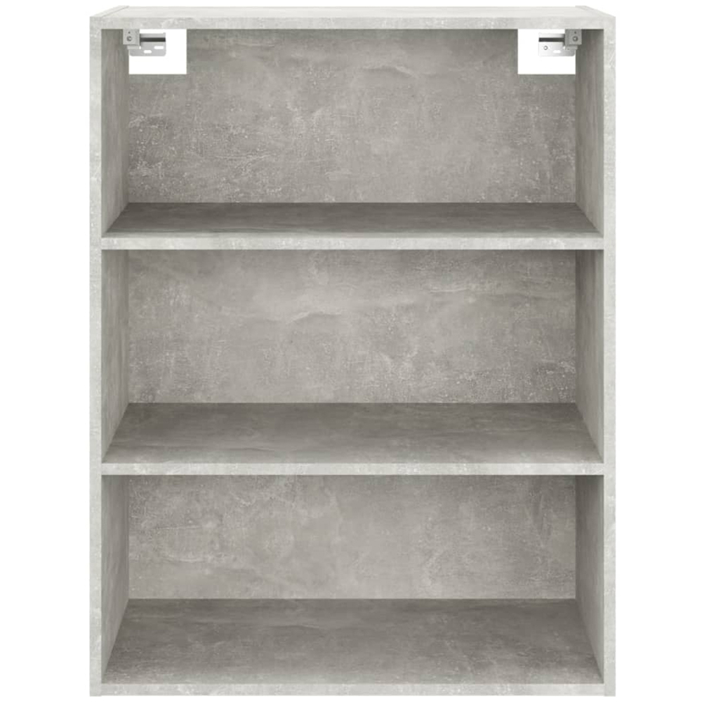vidaXL 3 Open Shelf Concrete Grey Hanging Wall Cabinet Image 4