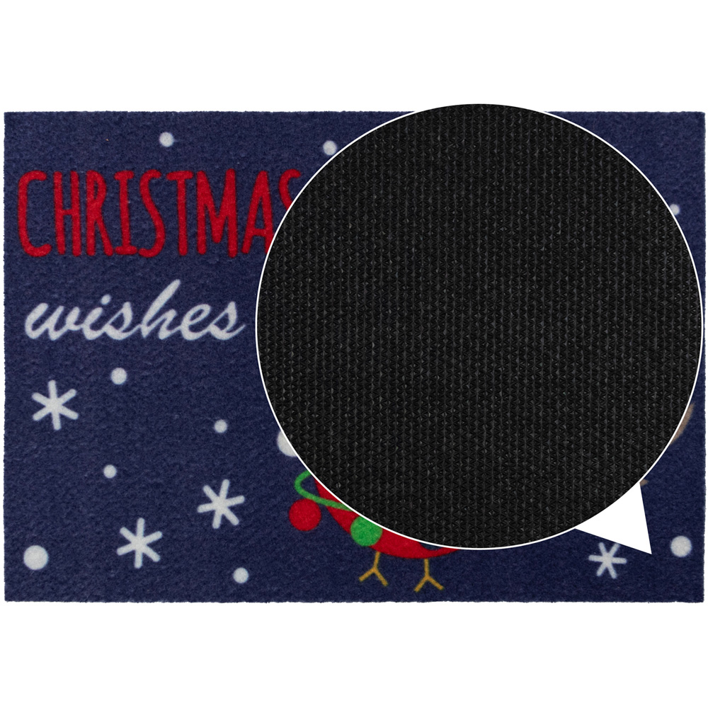 JVL Christmas Robin Machine Washable Door Mat 40 x 57cm Image 7