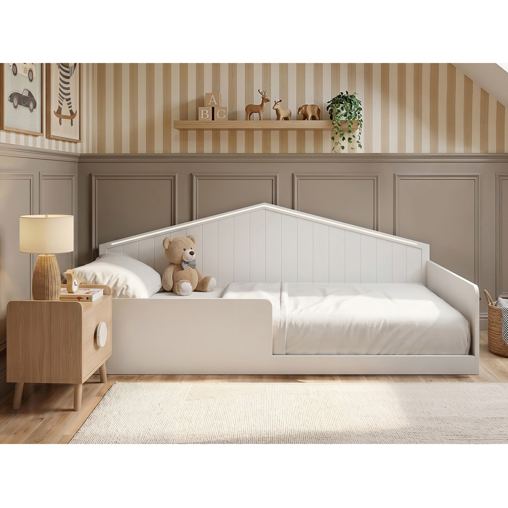 Flair Wilbur Small Double White Montessori Bed Image 4