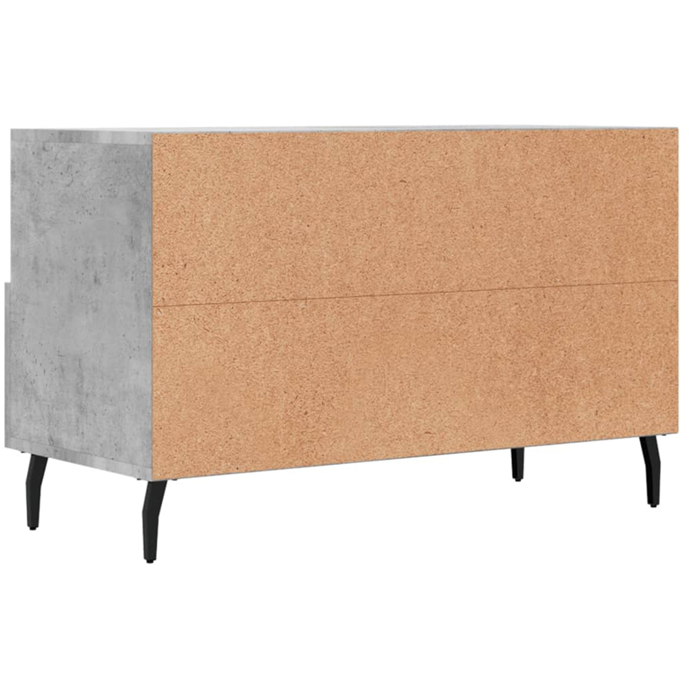 vidaXL 2 Door 2 Shelf Concrete Grey TV Cabinet Image 8