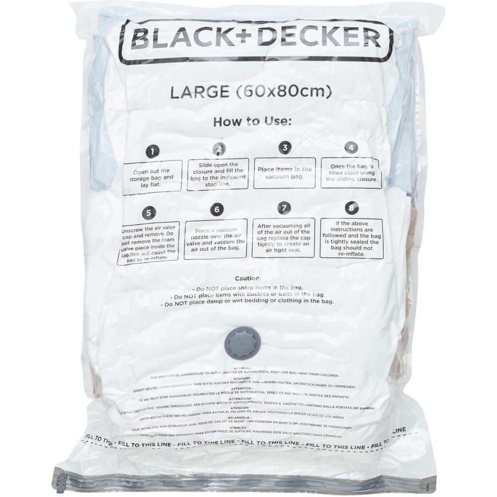 Black + Decker Large Vacuum Storage Bag 3 Pack Image 5