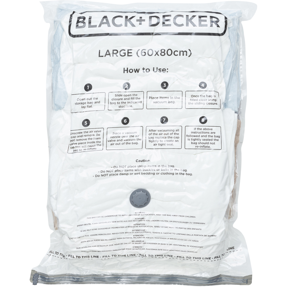 BLACK+DECKER Large Vacuum Storage Bag 3 Pack Image 5
