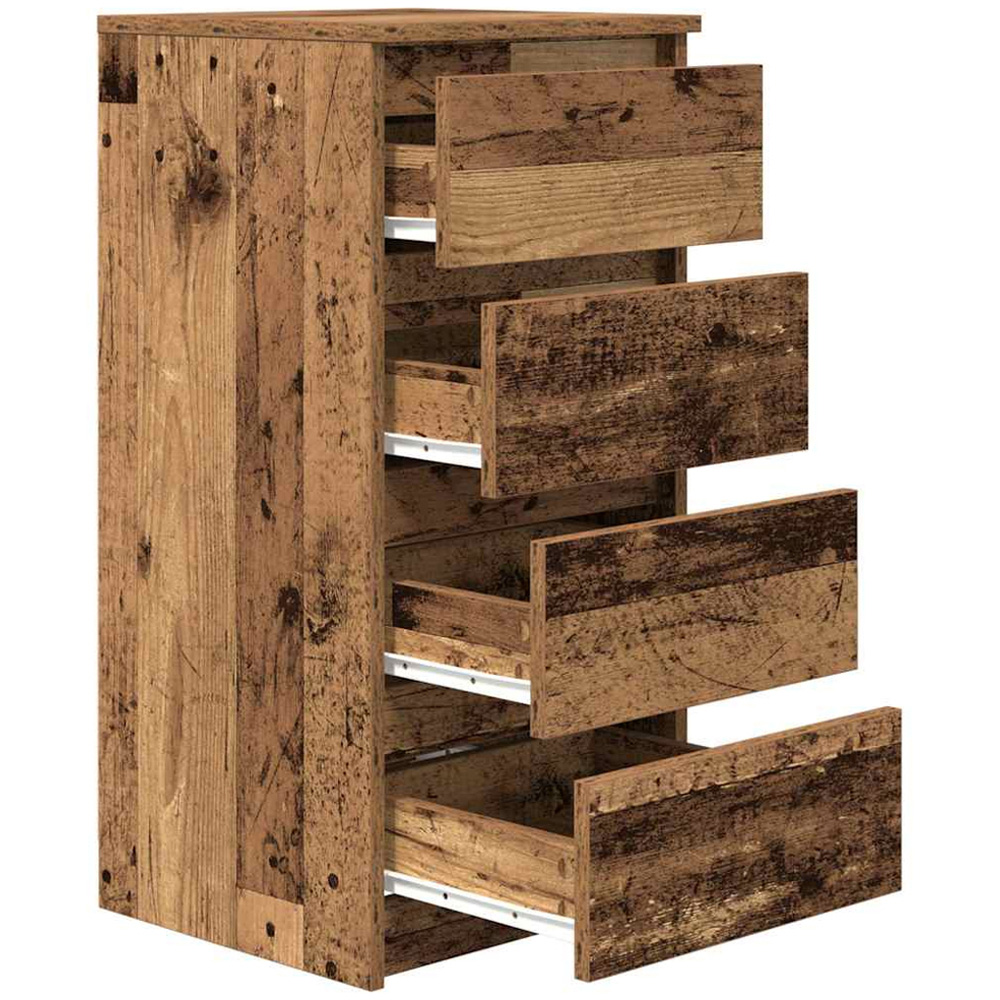 vidaXL 4 Drawer Old Wood Sideboard Image 5