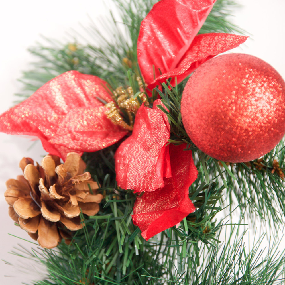Best Artificial Red Christmas Garland 270cm Image 6