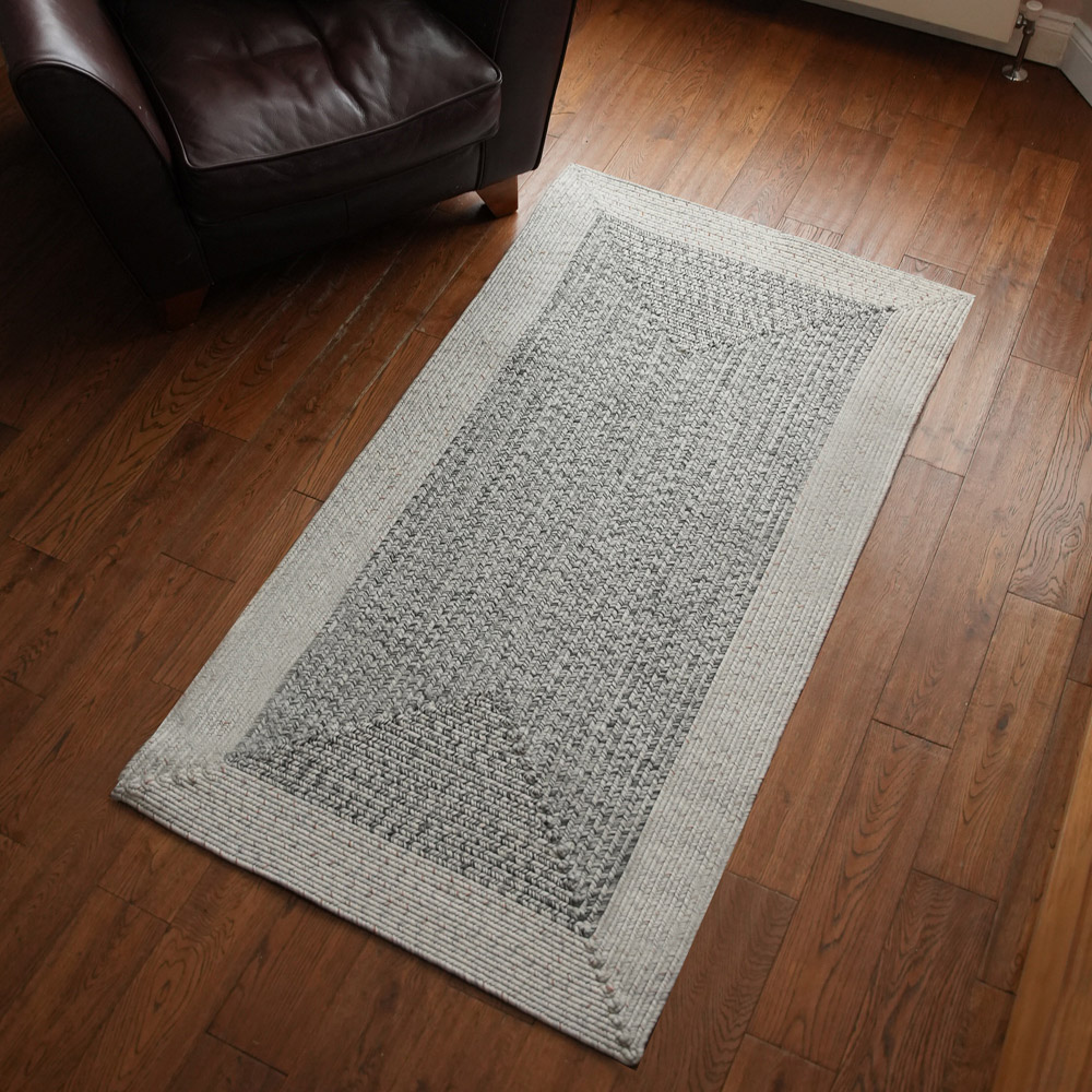 Streetwize Jute Effect Light Grey Outdoor Rug 80 x 150cm Image 6
