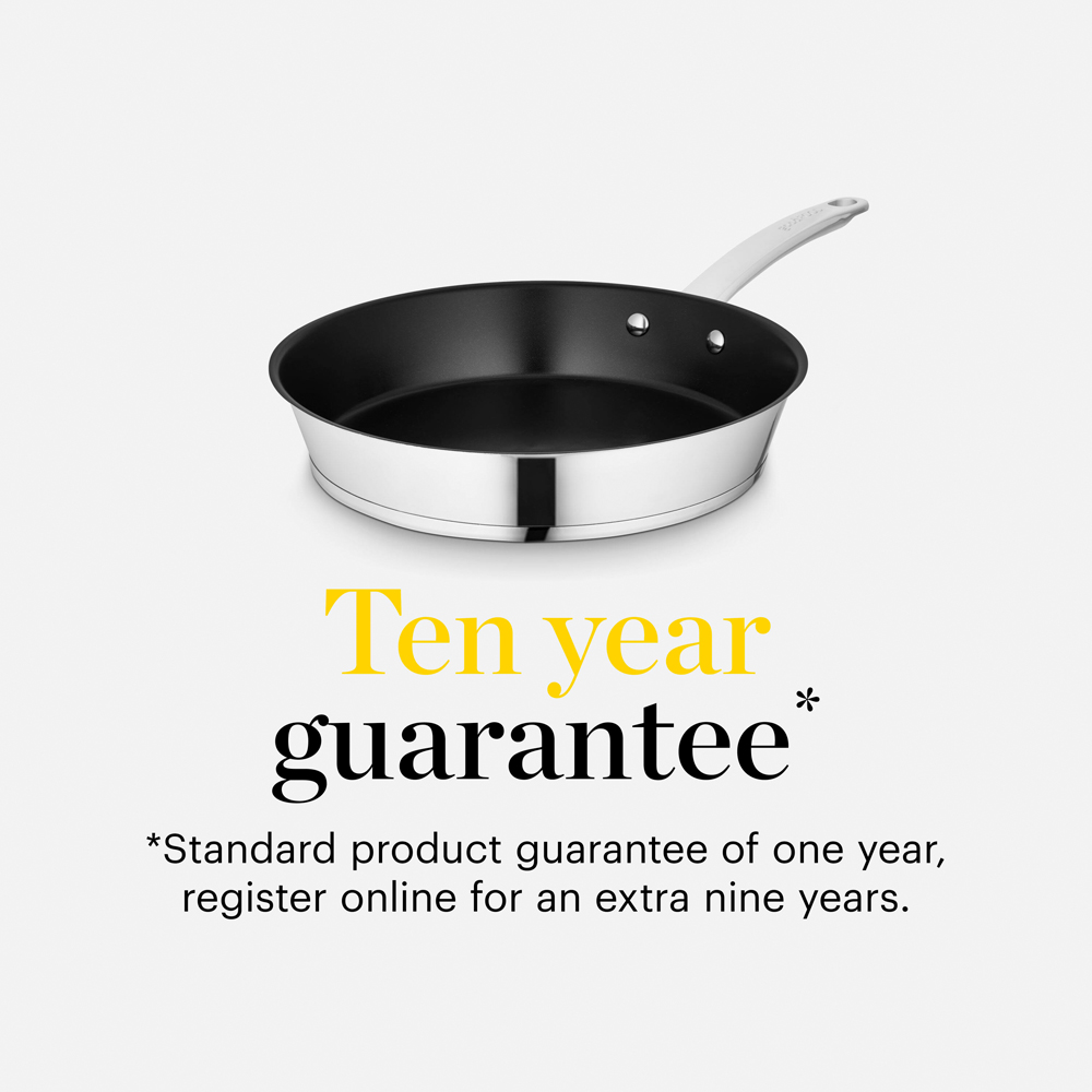 Tower Good Food Stainless Steel 24cm Frying Pan and 28cm Frying Pan Set Image 7
