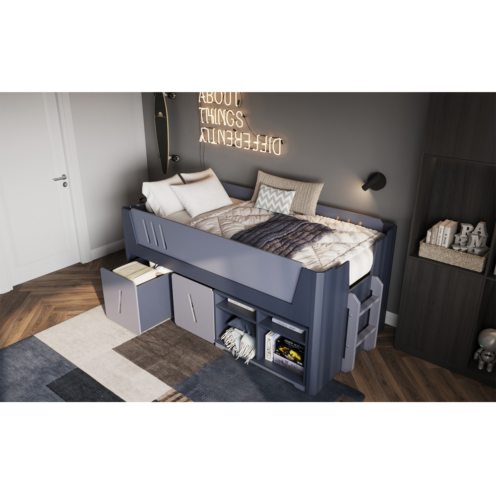 Flair Tokyo Single Grey Mid Sleeper Cabin Bed Image 5