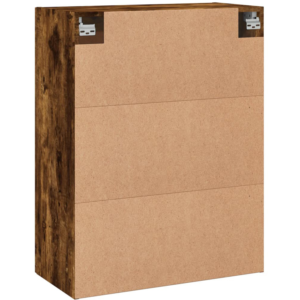 vidaXL 2 Door Brown Smoked Oak Wall Mounted Cabinet 2 Pack Image 6