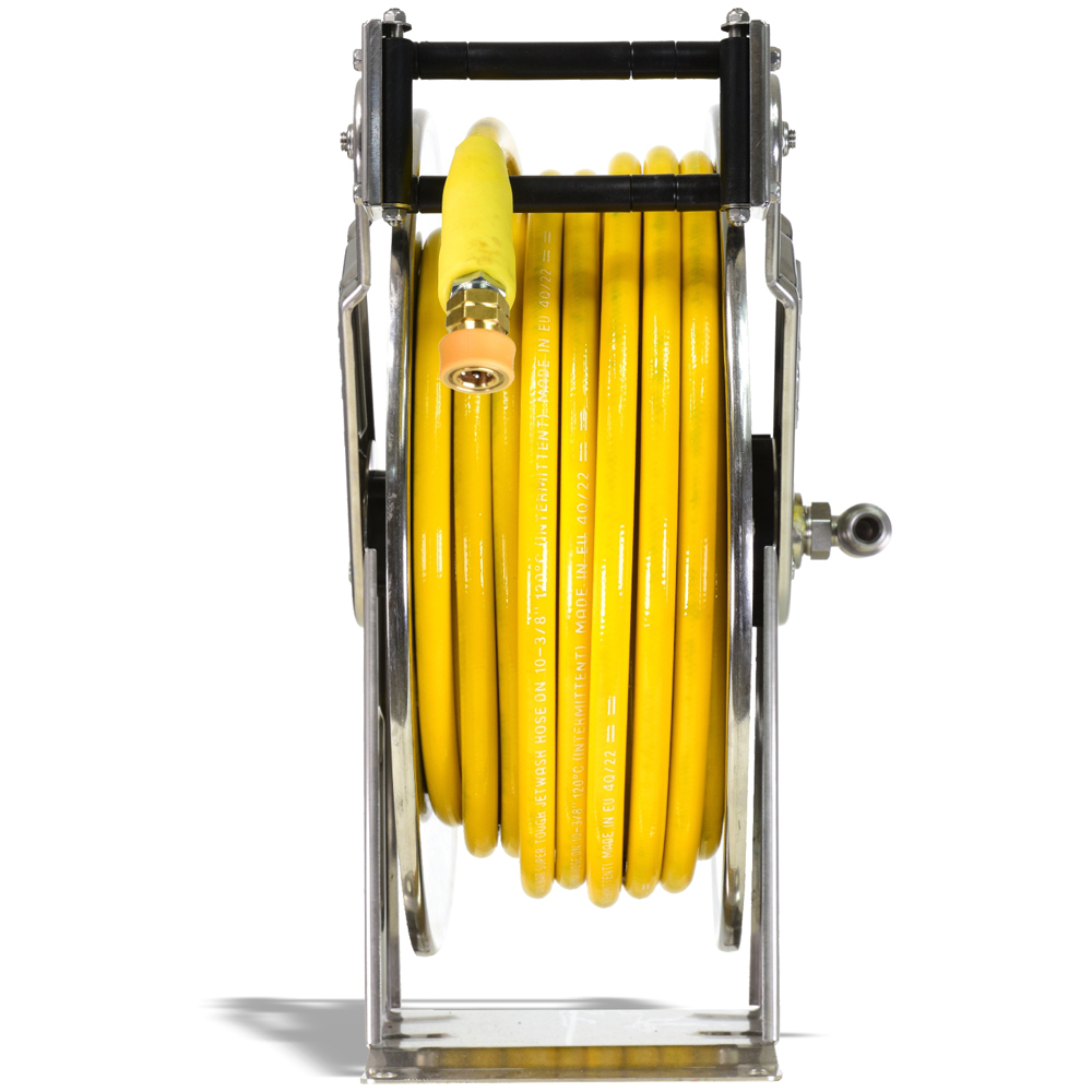 V-TUF Retractable Stainless Steel tufREEL and Yellow tufCOVER Hose MSQ Kit 20m Image 2