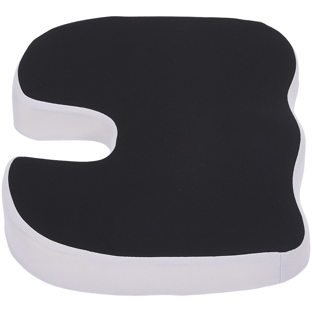 Living and Home Black and Grey Memory Foam Seat Cushion 43 x 35cm Image 3