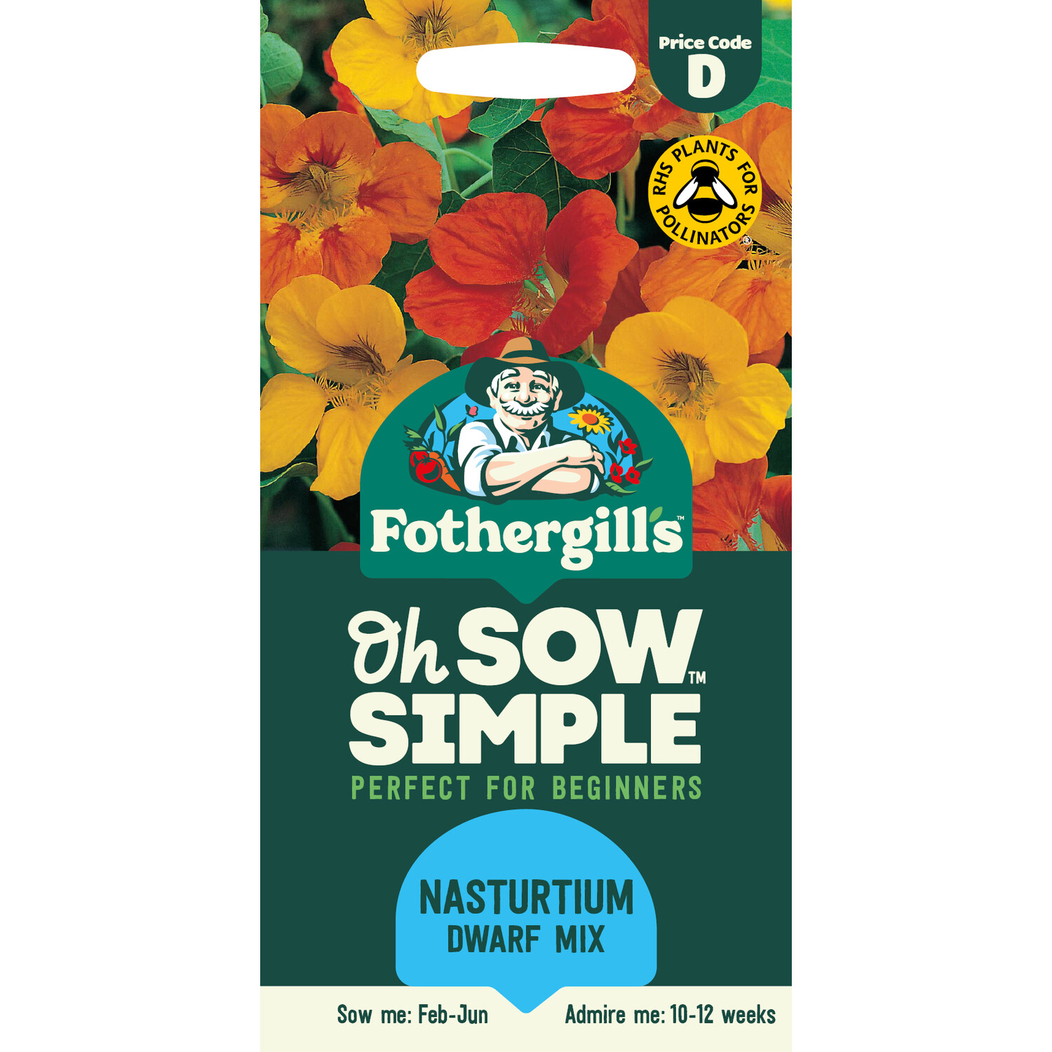 Nasturtium Dwarf Mix Seeds Image 1