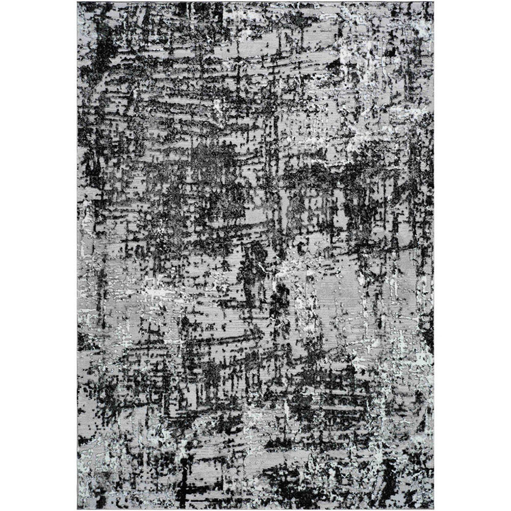 Desire Rugs Serenity Black Abstract Lines Rug 80 x 150cm Image 1
