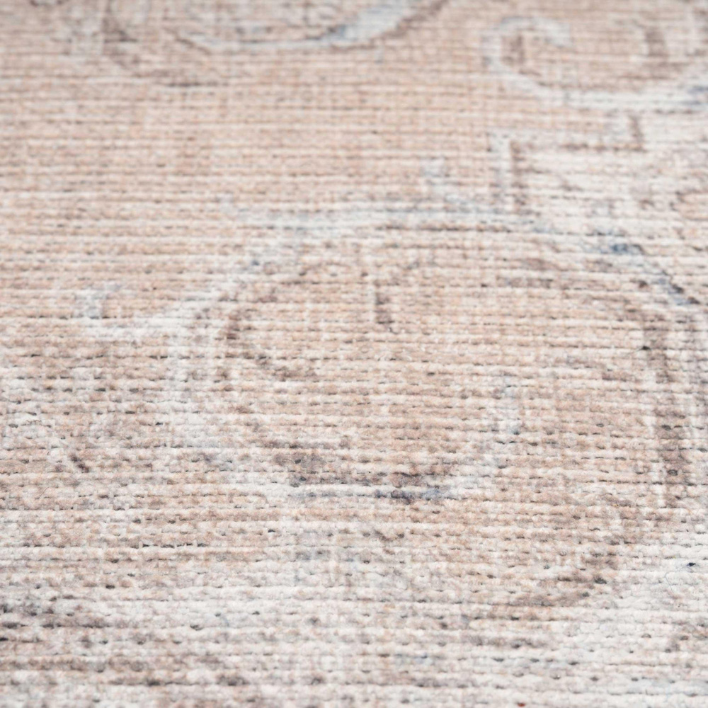 Kukoon Zoe Beige Flat Vintage Rug 240 x 330cm Image 5