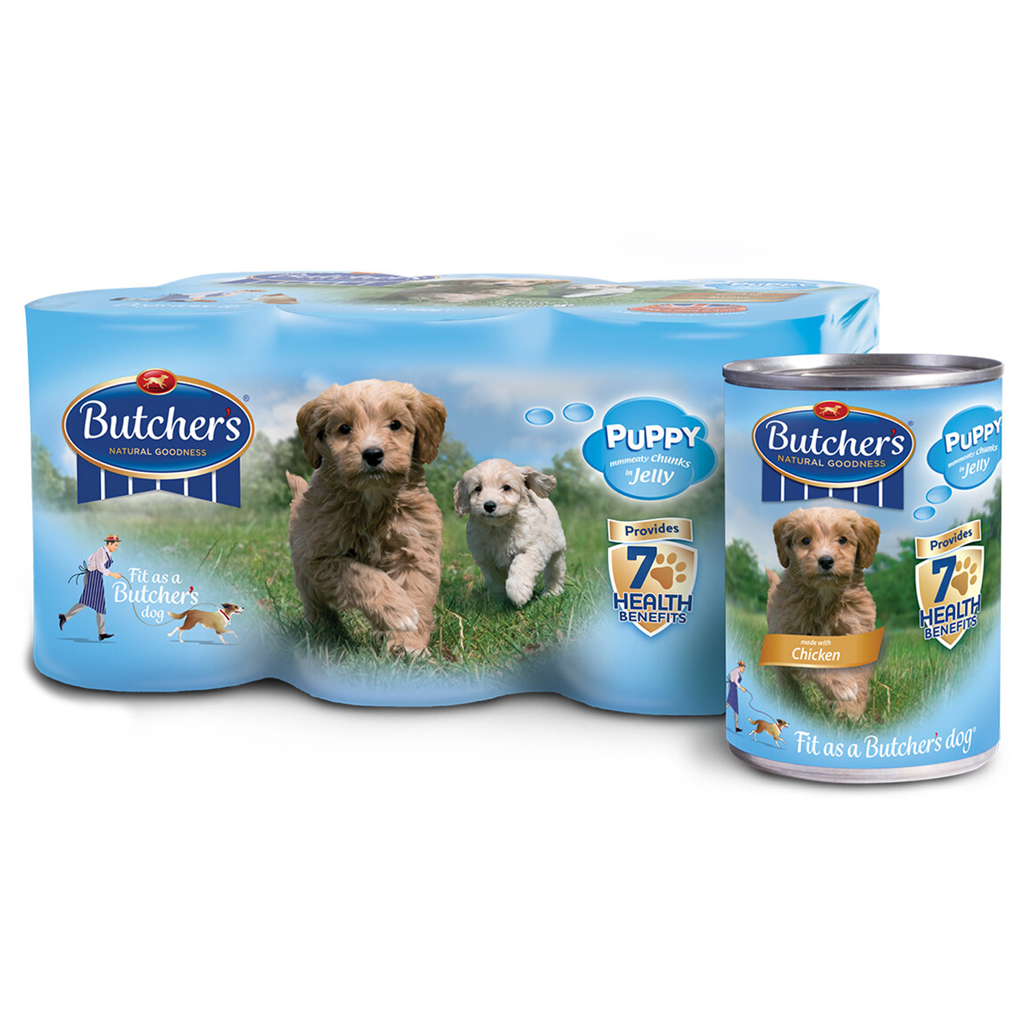 Butchers Natural Goodness Puppy Food Variety 6 Pack Image