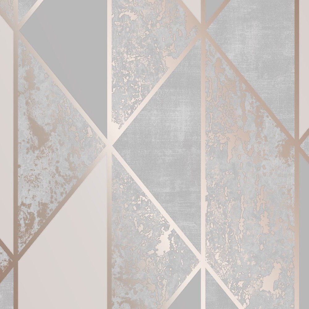 Superfresco Milan Geo Rose Gold Wallpaper Image 1