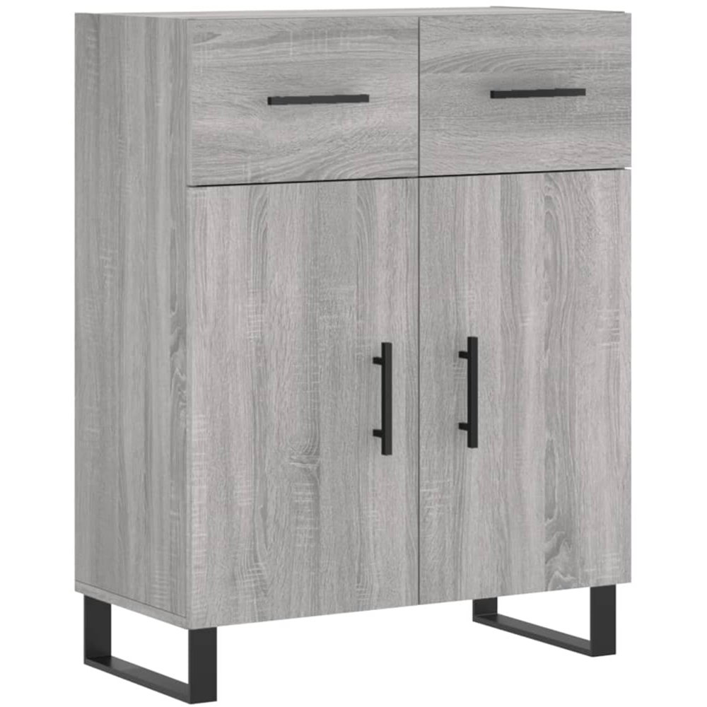 vidaXL 2 Door 2 Drawer 3 Shelf Grey Sonoma Highboard Image 7