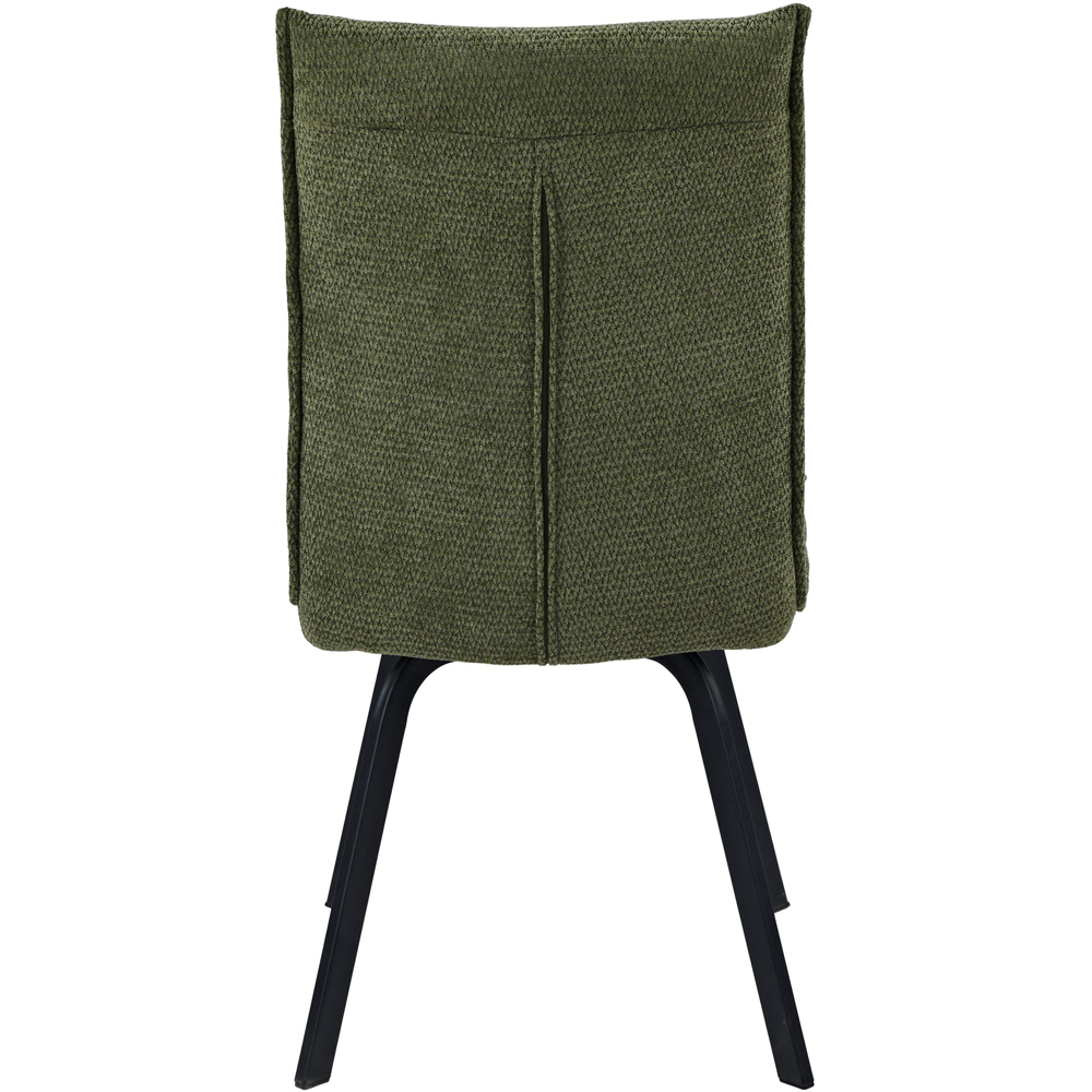 Portland Remi Olive Chenille Dining Chair Image 6