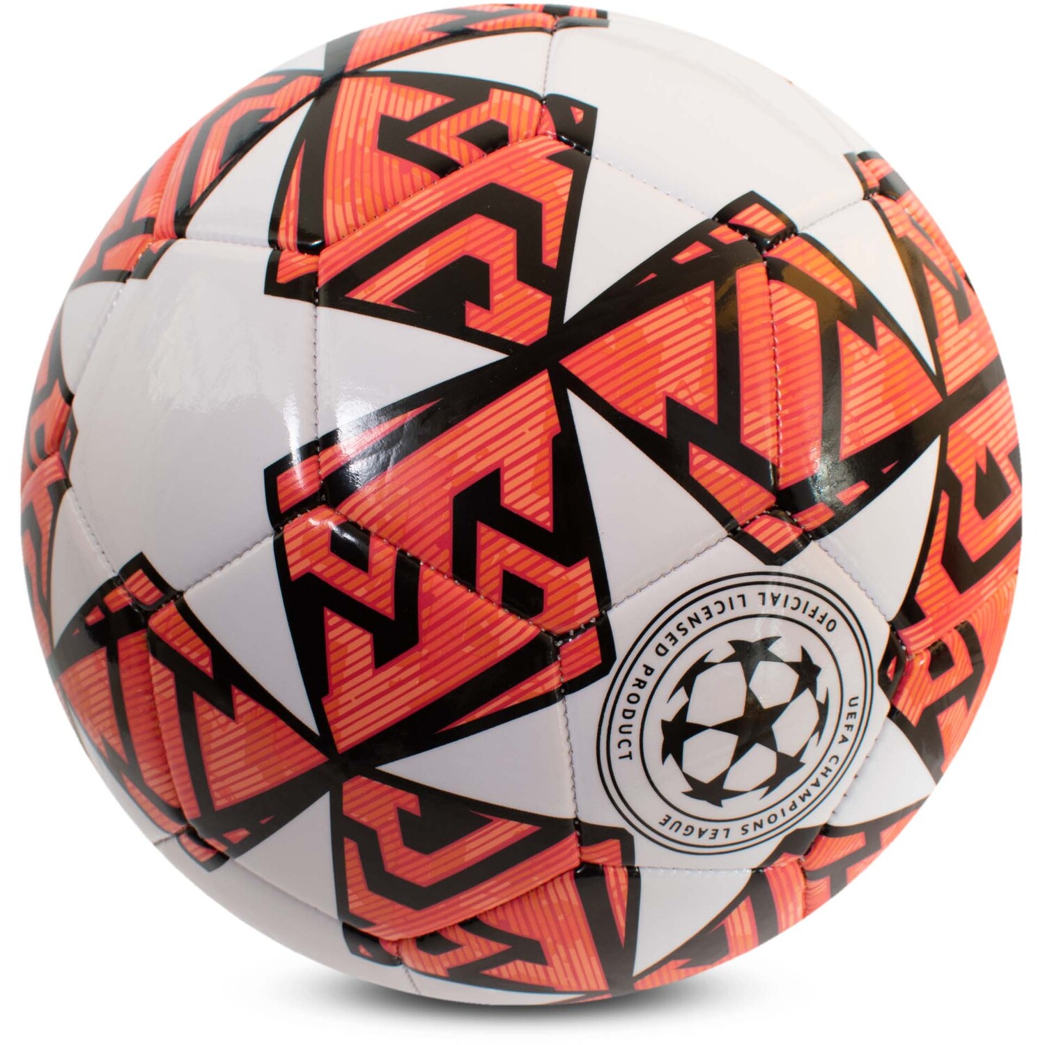 UEFA Champions League Star Ball Size 5 - White and Orange Image 2