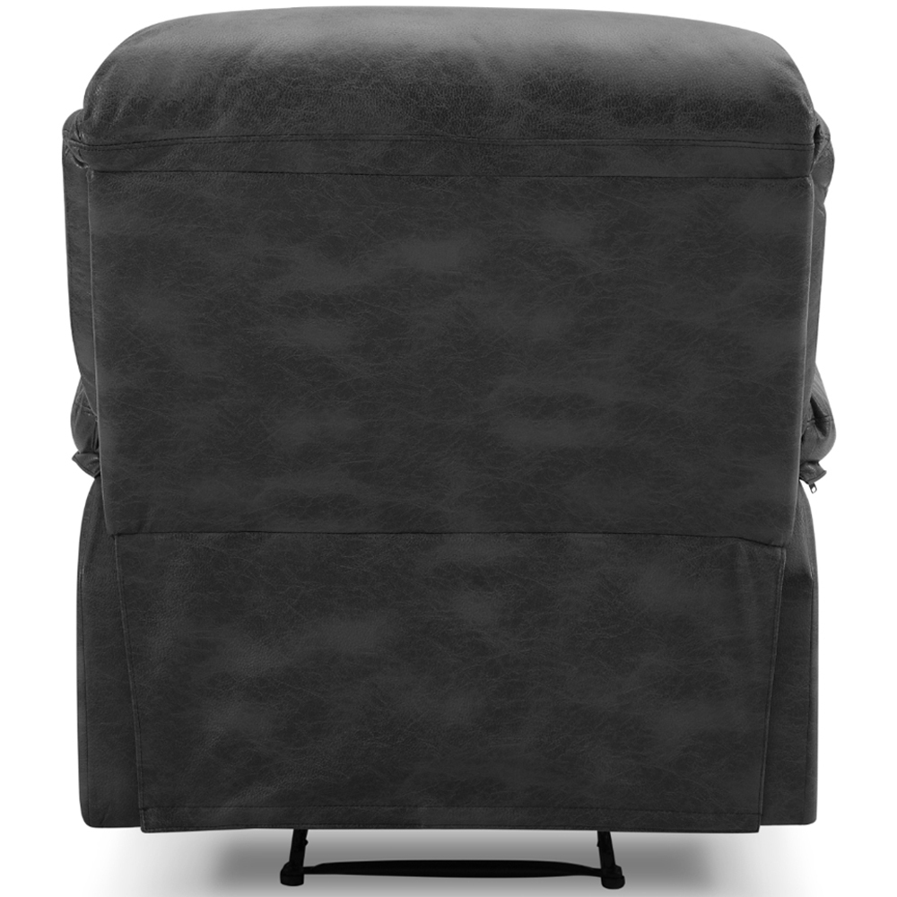 Home Detail Enoch Single Seater Black Faux Leather Manual Recliner Image 7