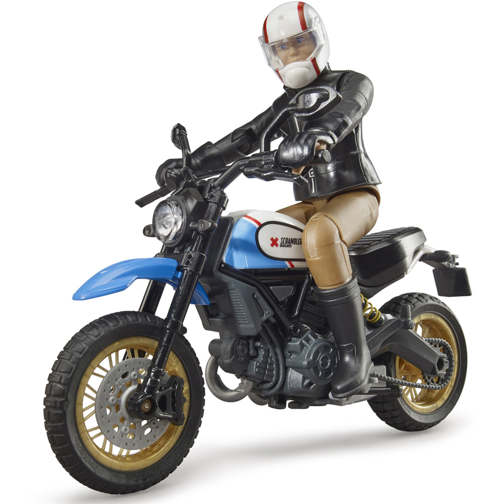 Bruder Ducati Scrambler Desert Sled with Driver Figure Image 3