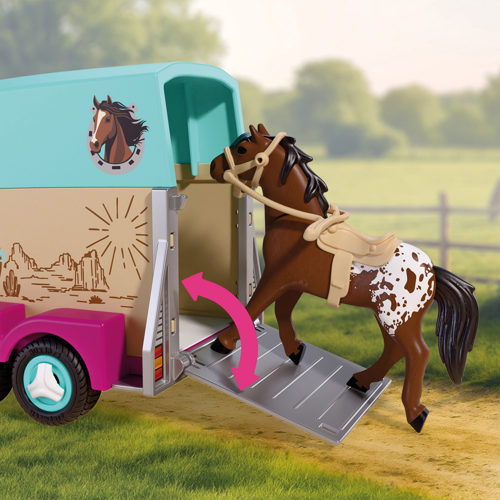 Playmobil Jeep with Horse Trailer Play Set Image 7