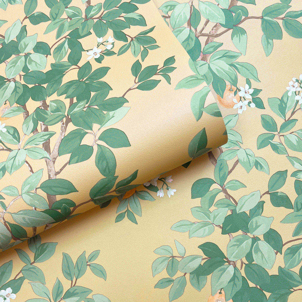 Holden Decor Orange Tree Ochre Wallpaper Image 2