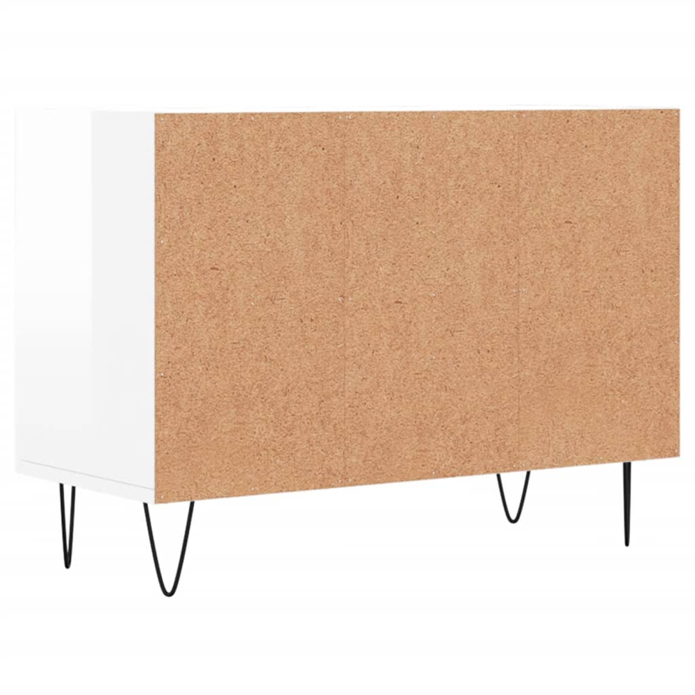 vidaXL 4 Shelf High Gloss White TV Cabinet Image 6