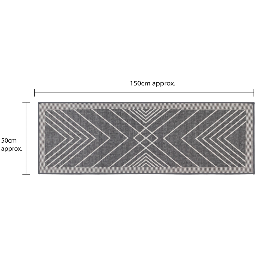 JVL Expression Stripes Rubber Backed Door Runner 50 x 150cm Image 9