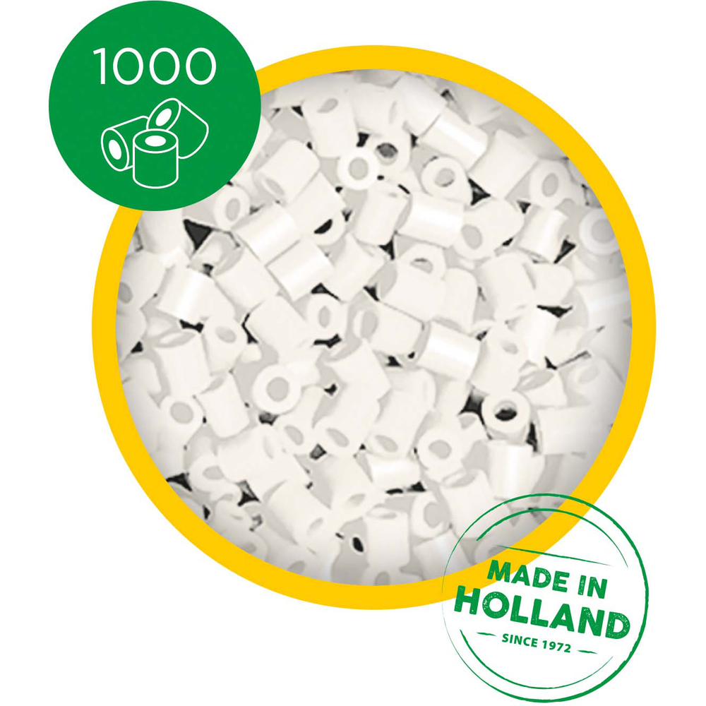 SES Creative Beedz White Iron On Beads 1000 Piece Image 2