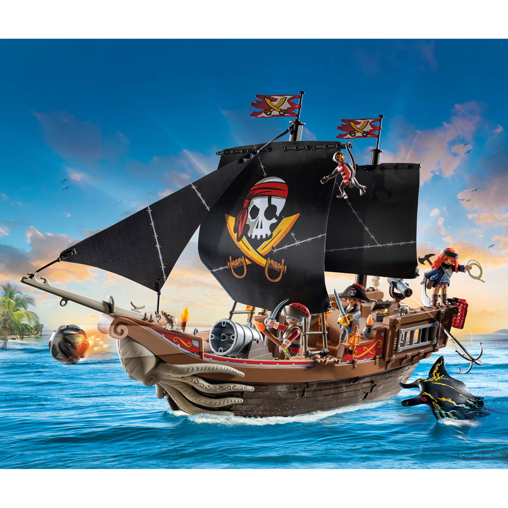 Playmobil Pirates Large Pirate Galleon Ship Playset 137 Piece Image 5