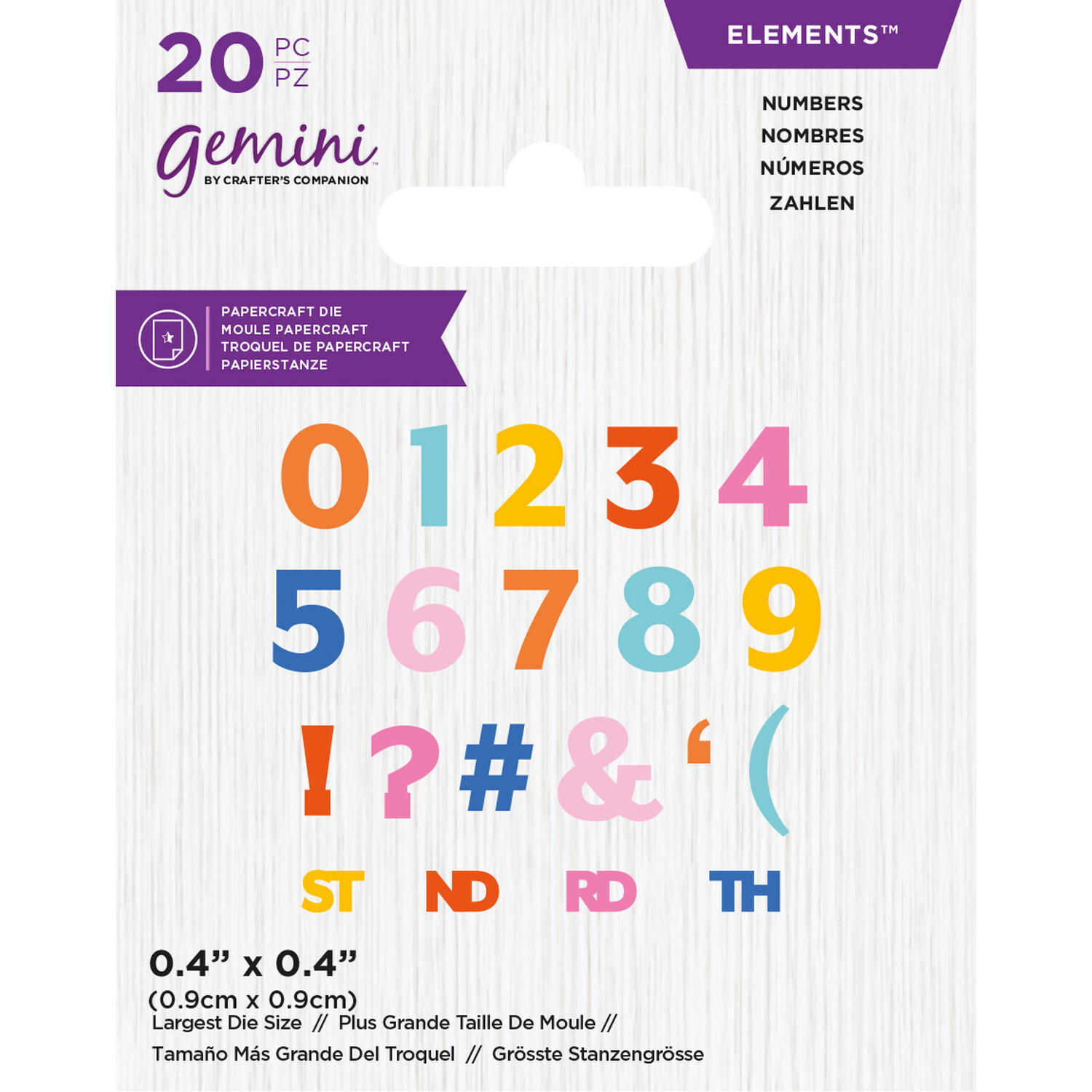 Gemini Mini Die Set - Numbers Image 1