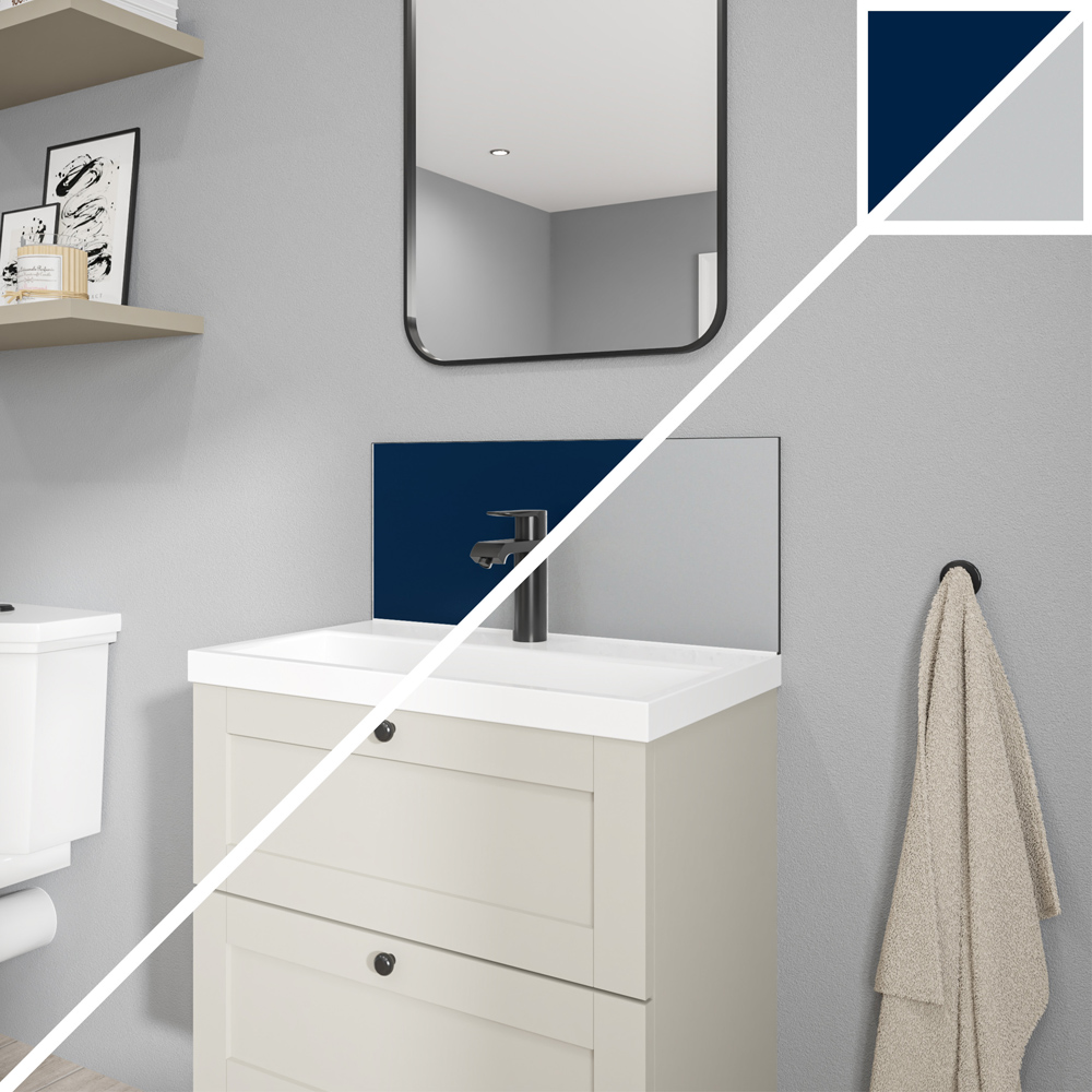 Wetwall Alloy Atlantic and Urban Grey Splashback 600 x 250mm Image 6