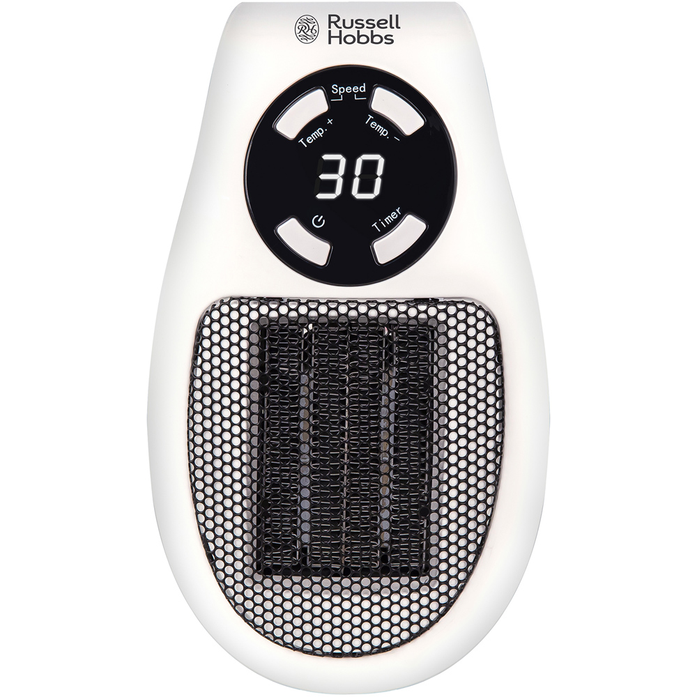 Russell Hobbs RHPH2001 White Ceramic Plug Heater 500W Image 2