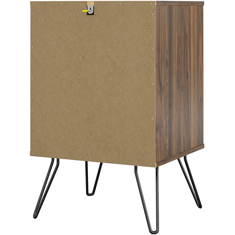Novogratz Harmony Single Drawer 12 Shelf Brown Beverage Storage Stand Image 7