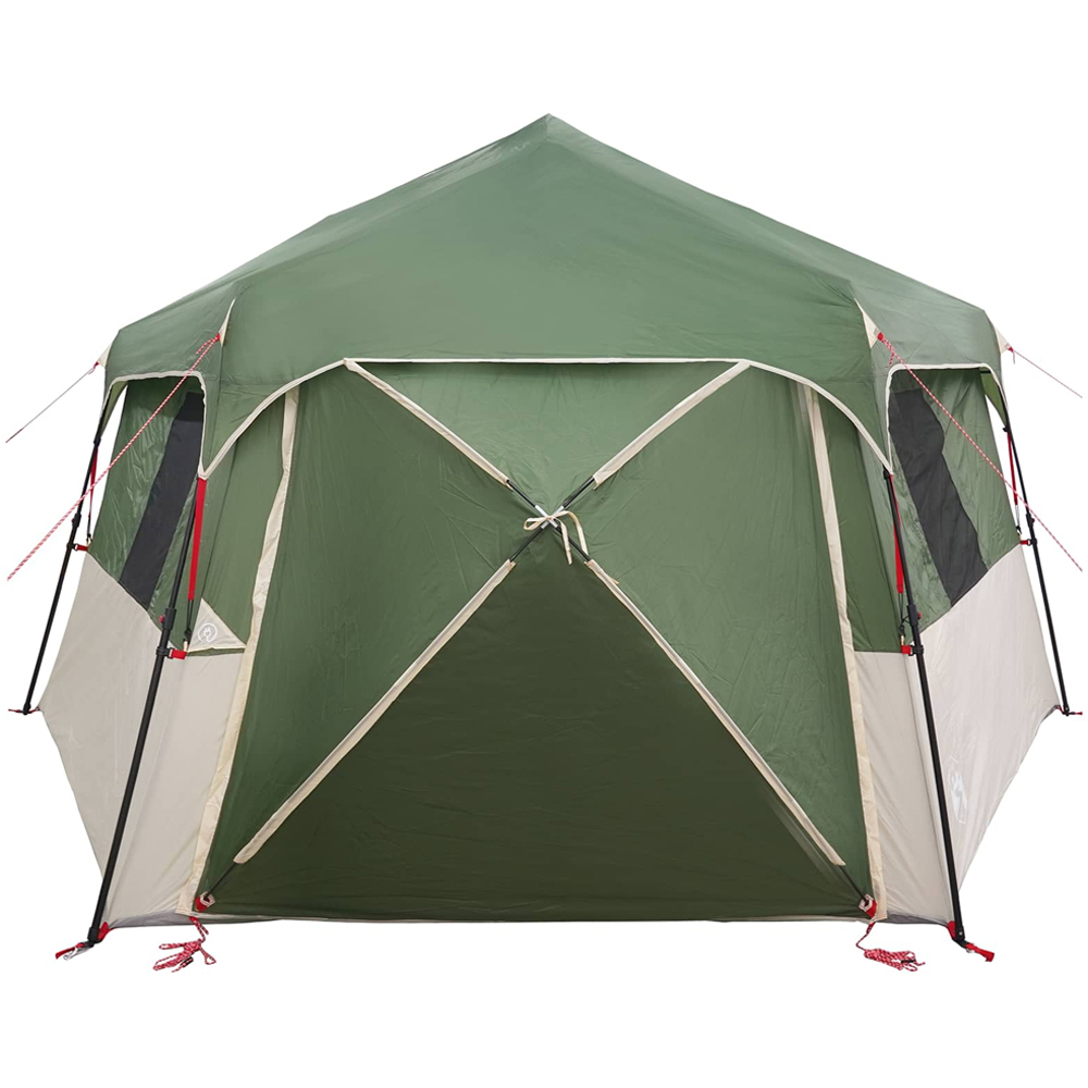 vidaXL 12 Person Instant Camping Shelter Green Image 3