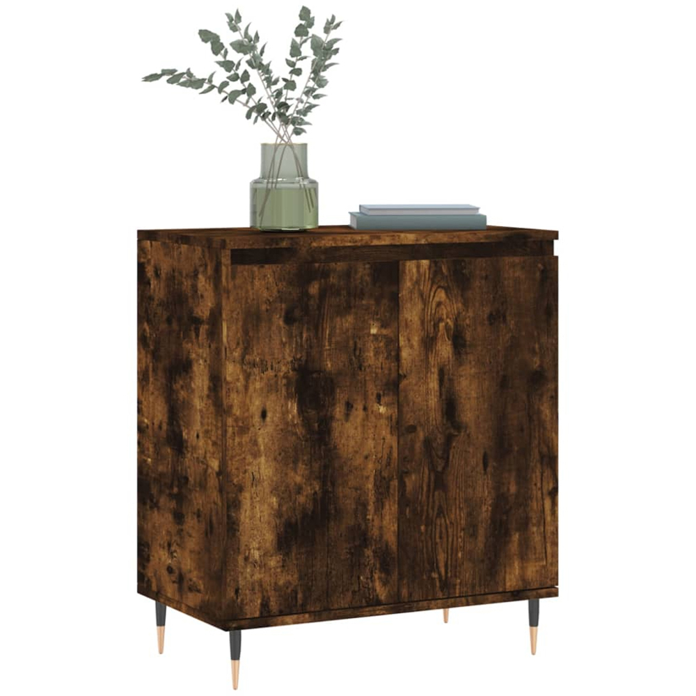 vidaXL 2 Door Smoked Oak Sideboard Image 3
