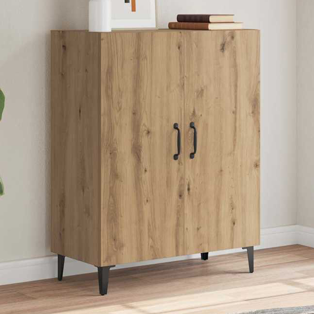 vidaXL 2 Door Artisan Oak Sideboard Image 1