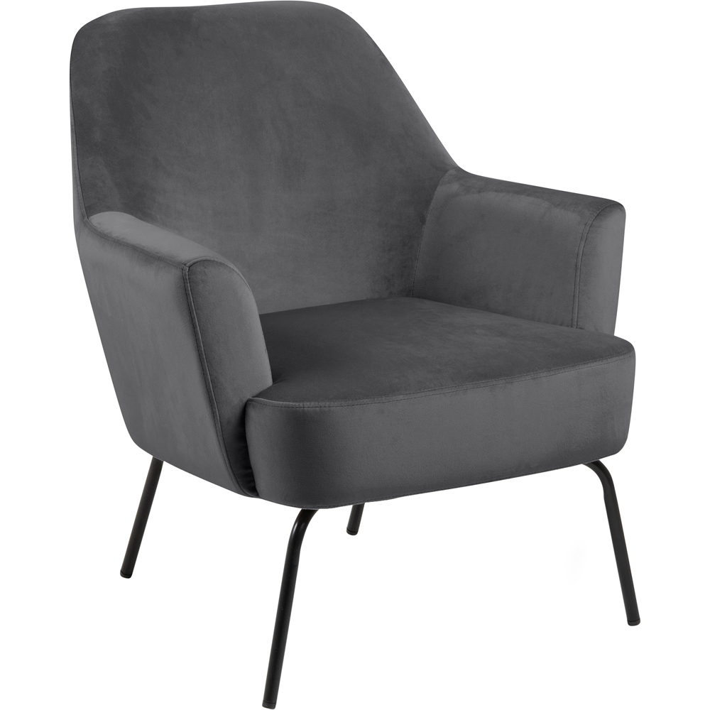 Florence Melissa Dark Grey Lounge Chair Image 2