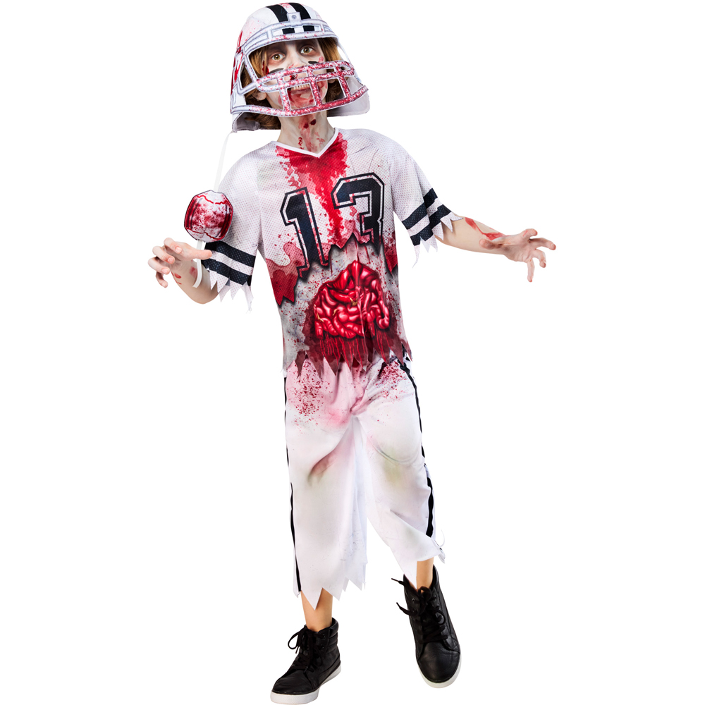 Rubies Zombie American Football Player Kids Halloween Costume 11 to 12 Years Image 5