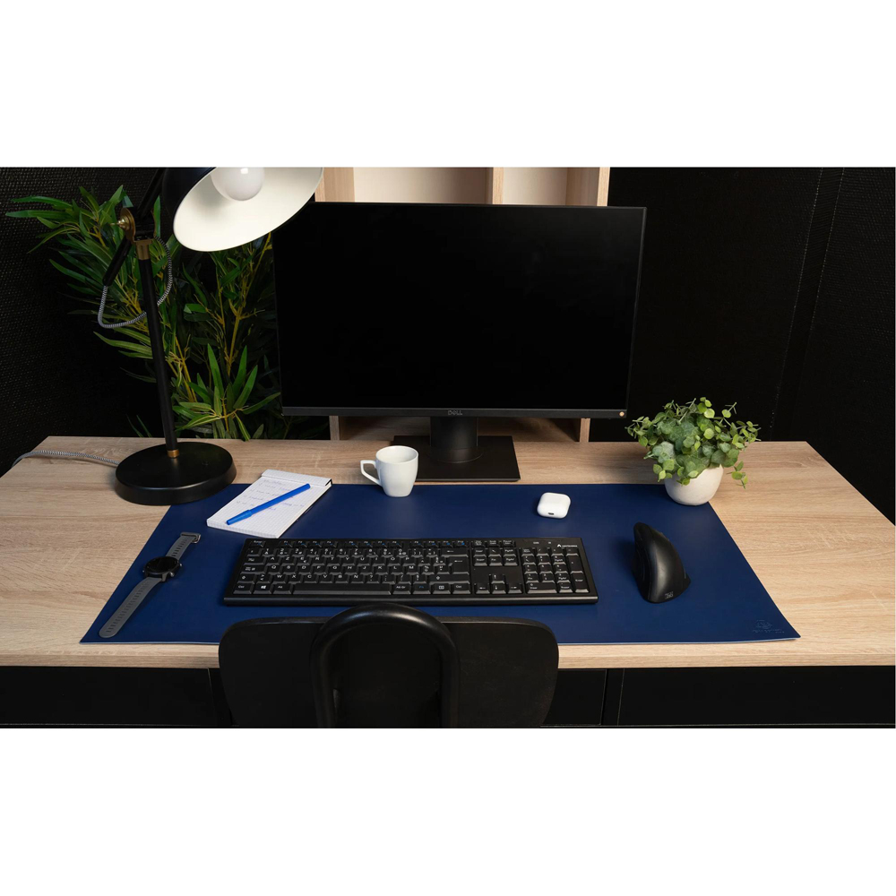 Exacompta Bee Blue Marine and Sky Blue Desk Mat 43 x 90cm Image 2