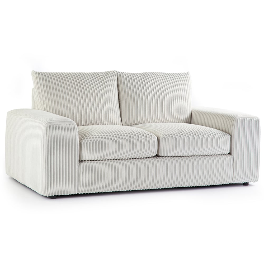 Portland Luciana Luxury 2 Seater Cream Jumbo Cord Sofa Image 2