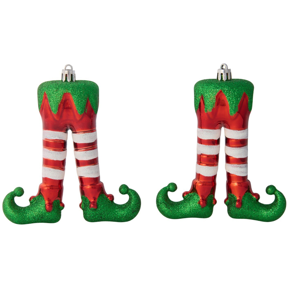 Set of 2 Elf Legs Decoration Image 1