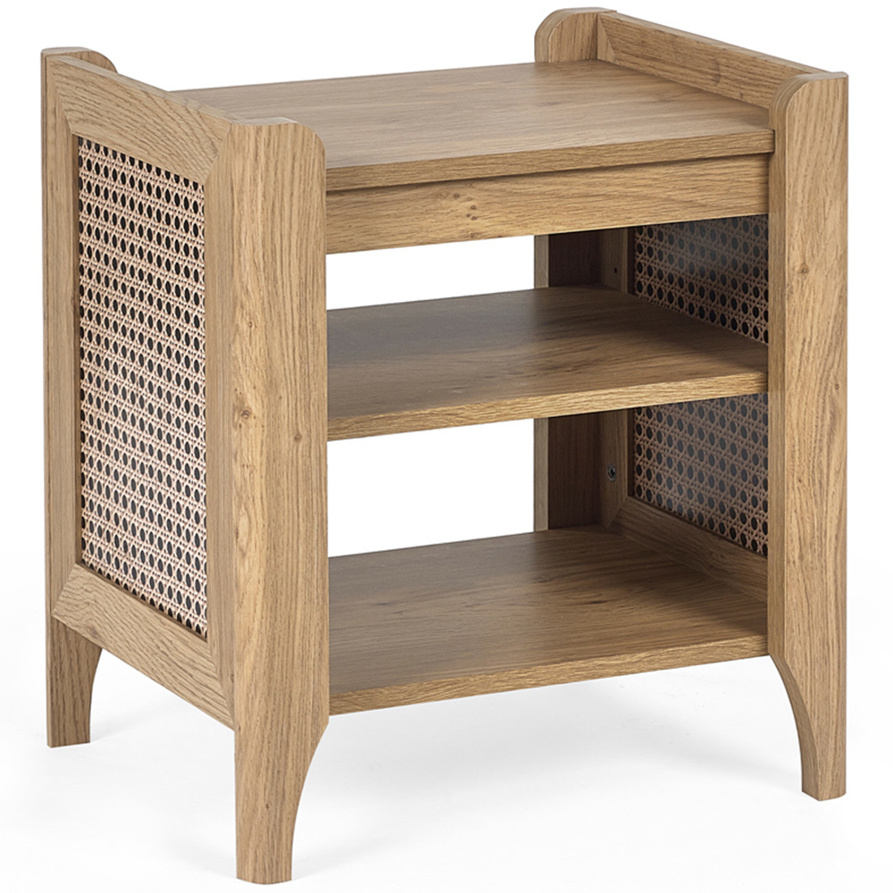 Julian Bowen Sydney Rattan Effect Lamp Table Image 2