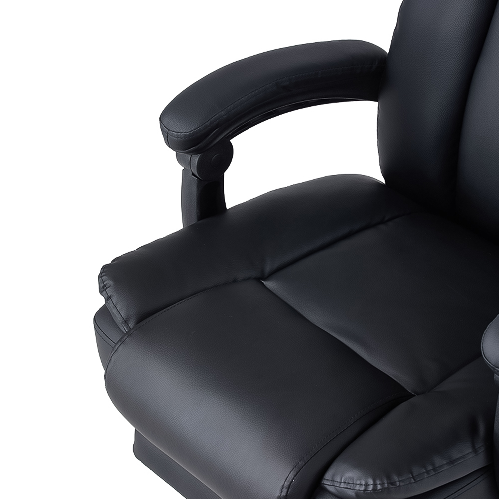Living and Home Black PU Leather Massage and Heating Office Chair Image 6