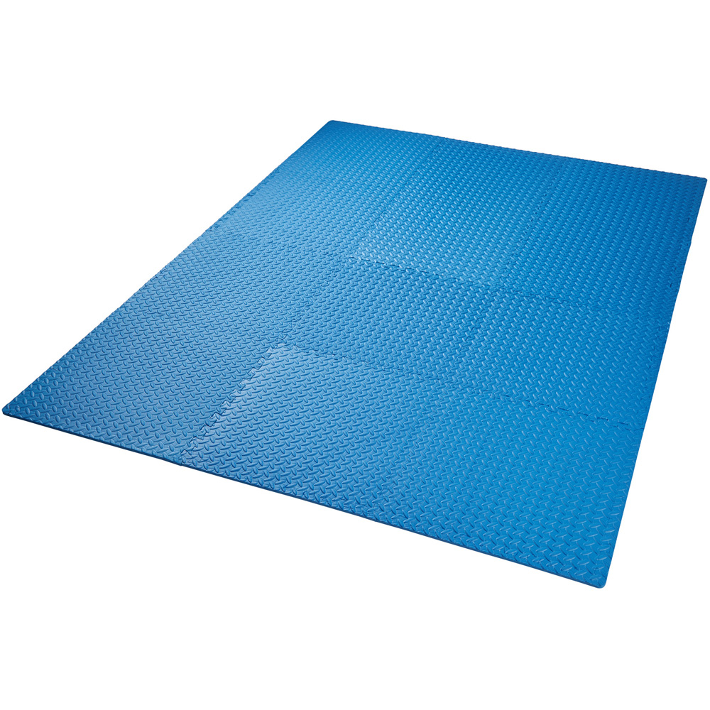 tectake Blue Interlocking Gym Mat 12 Pack Image 4