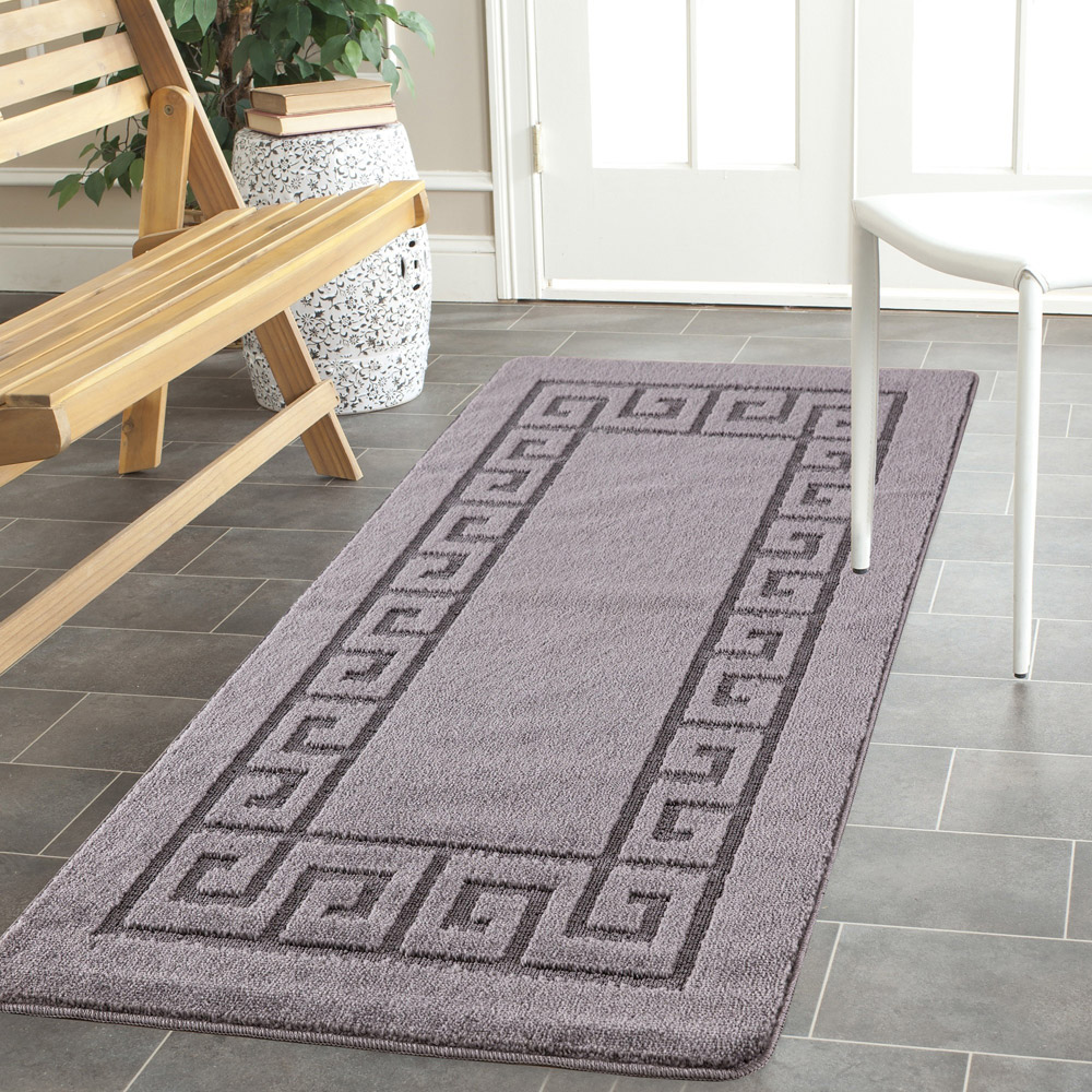Smart Living Dark Grey Plain Gel Back Non-Slip Mat 80 x 300cm Image 4