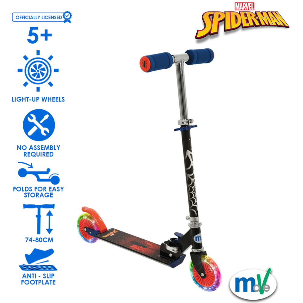 Spiderman Folding Inline Scooter with Light-Up Wheels Image 8